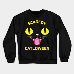 Scaredy Cat Halloween Crewneck Sweatshirt